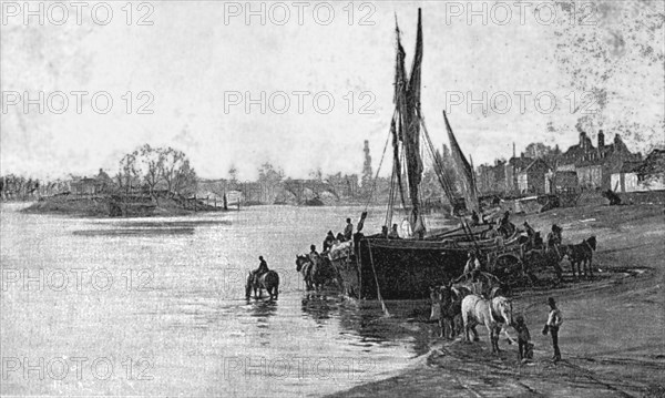 ''The River Bank", after CW Wyllie', 1890. Creator: Unknown.