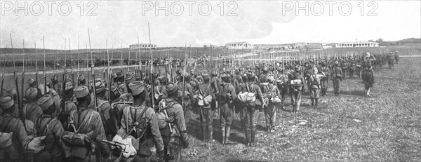 'La conquete du Cameroun.--Entrée solenne des troupes anglo-francaises a Garoua..., 1915. Creator: Unknown.