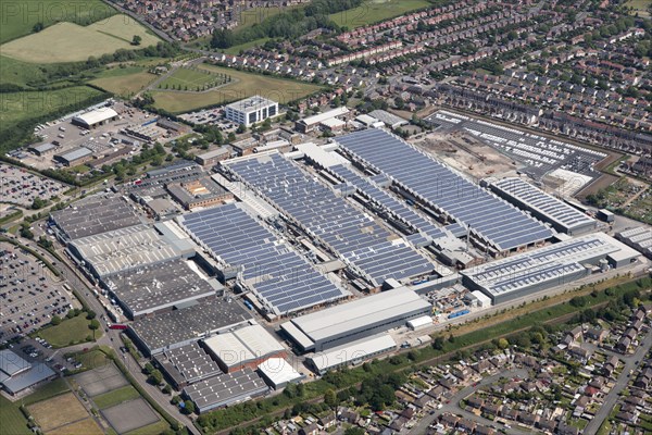 The Bentley Motors car factory, Cheshire East, 2017.