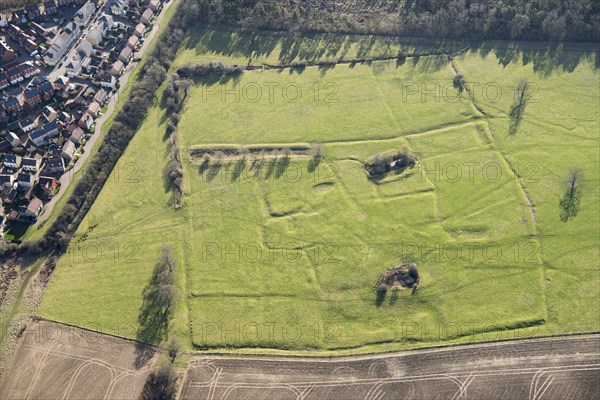 Snelshall Benedictine Priory, a moated priory site and fishponds, Whaddon,  Buckinghamshire, 2018.