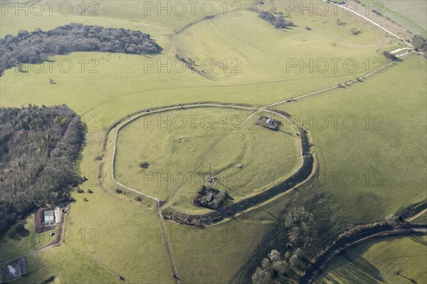 The Trundle hillfort and causewayed enclosure at St Roche's Hill, West Sussex, 2018.