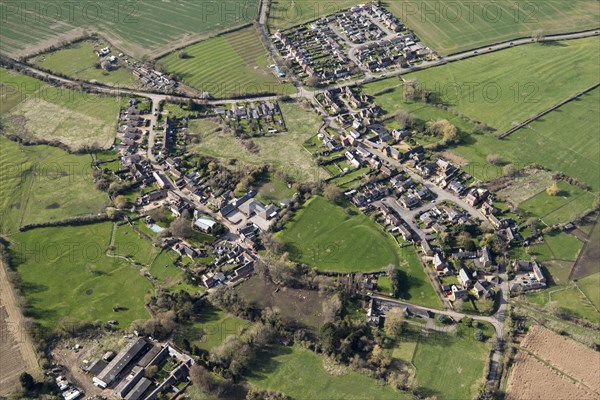 The Berry ringwork, at the centre of the medieval village of Rothersthorpe, West Northamptonshire, 2018.