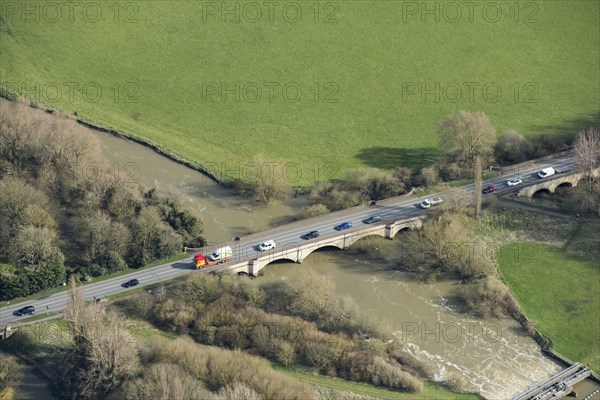 Olney Bridge, an early 19th century bridge, Milton Keynes, 2018.