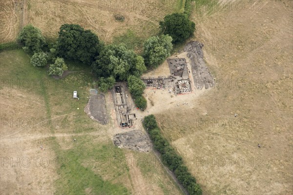 Excavations at Calleva Roman Town, Silchester, Hampshire, 2018.