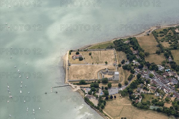 Portchester Castle and Roman Fort, Portchester, Hampshire, 2018.