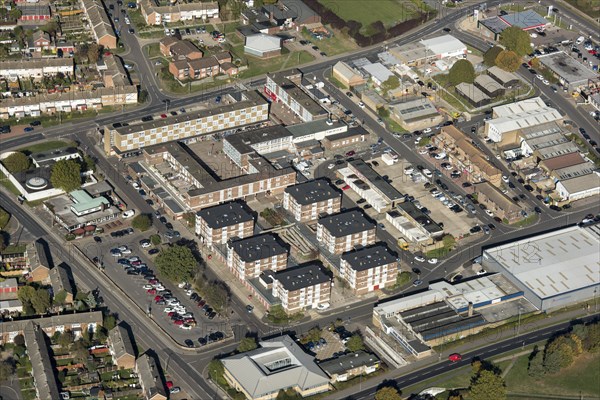 Bush Fair housing estate, Harlow, Essex, 2018.