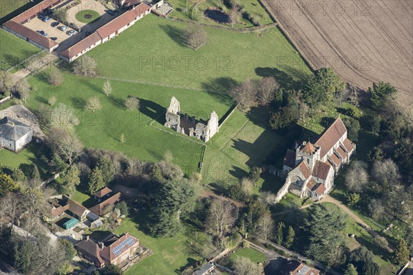 The ruins of Boxgrove Priory, West Sussex, 2018.