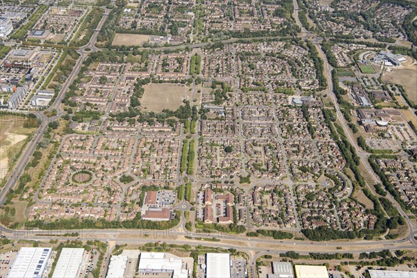 Oldbrook housing estate, Milton Keynes, 2018.