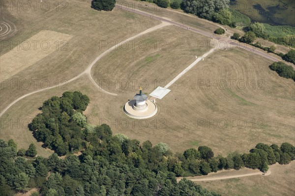 The Peace Pagoda built by the monks and nuns of the Nipponzan Myohoji Buddhist order, Willen, Milton Keynes, 2018.