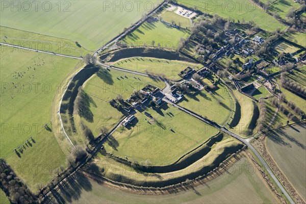 The large Neolithic henge enclosure at Avebury, Wiltshire, 2019.