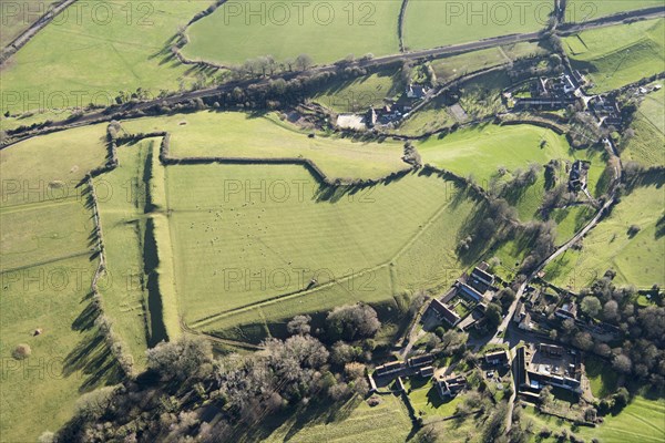 Promontory fort on Barrow Hill, Somerset, 2019.