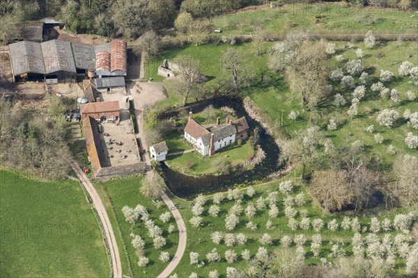 Lower Brockhampton House, late 14th century house, Herefordshire, 2019. Creator: Damian Grady.