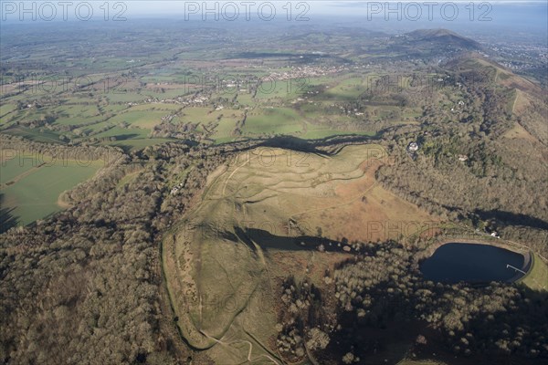 Herefordshire Beacon Camp, County of Herefordshire, Worcestershire, 2019.