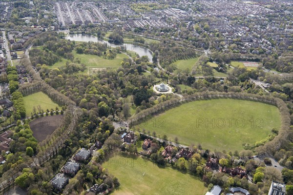 Sefton Park, an early example of a municipal park, Liverpool, 2021.