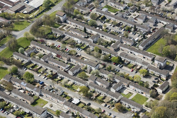 Housing estate, Birch Green, Skelmersdale, Lancashire, 2021.