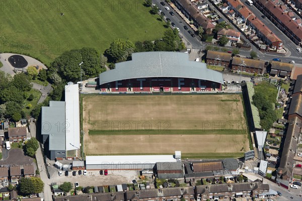 Highbury Stadium, home of Fleetwood Town Football Club, Lancashire, 2021.