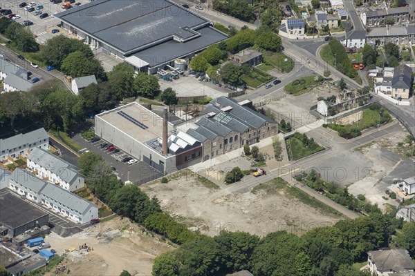 Kresen Kernow, the archive centre for Cornwall built in the shell of the former Redruth Brewery, Cornwall, 2021.