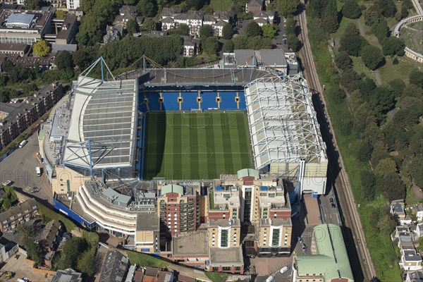 Stamford Bridge Stadium, home to Chelsea Football Club, Chelsea, Greater London Authority, 2021.