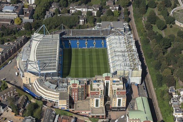 Stamford Bridge Stadium, home to Chelsea Football Club, Chelsea, Greater London Authority, 2021.