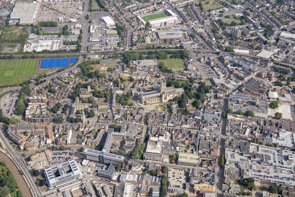 The City of Gloucester and Gloucester Cathedral, Gloucestershire, 2021.