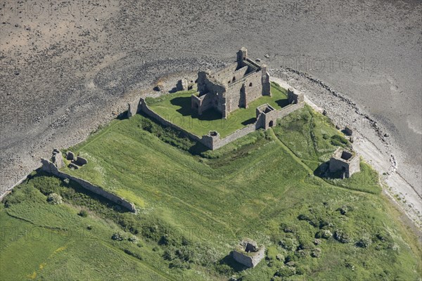 Piel Castle on Piel Island, Cumbria, 2021.
