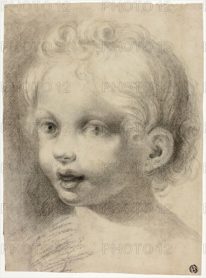 Child's Head (Recto) Nude Male Figure (Verso), n.d.