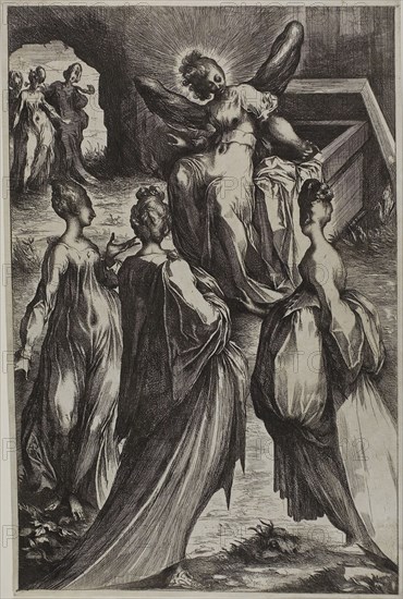 The Three Marys at the Tomb with the Angel, n.d.