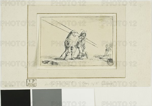 Two Soldiers with Staffs, n.d.