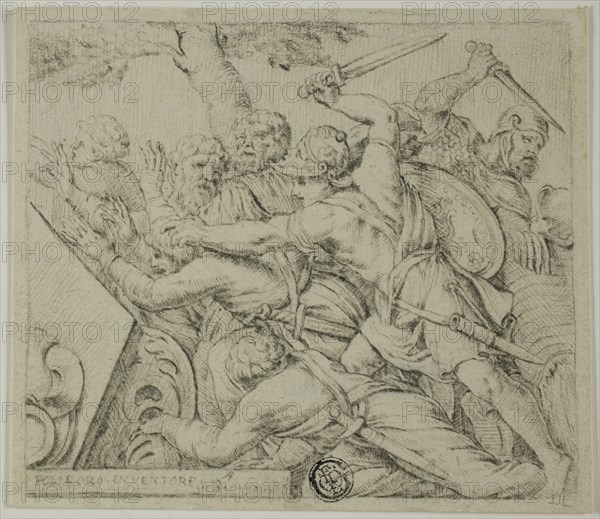 Soldiers of Cyrus Tearing Apart the Army of Spargabise, n.d.