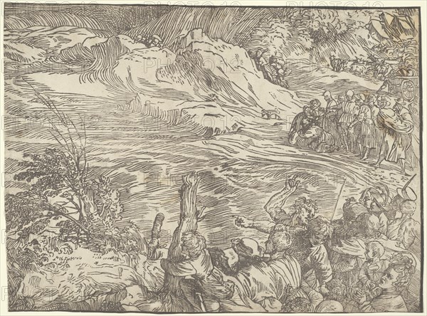 The Submersion of Pharaoh's Army in the Red Sea, c. 1515, printed 1549.