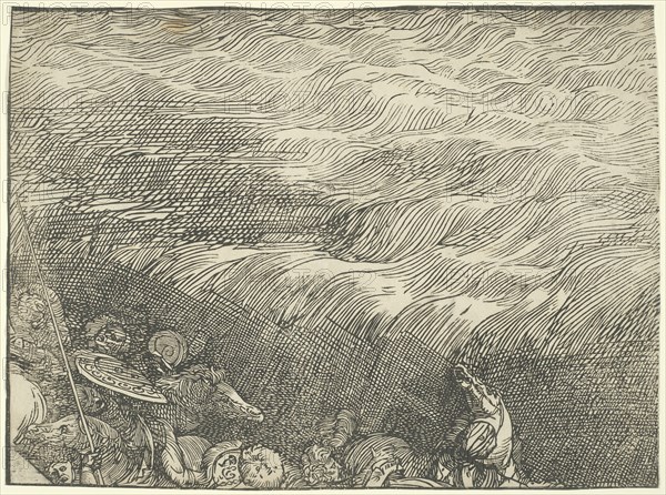 The Submersion of Pharaoh's Army in the Red Sea, c. 1515, printed 1549.