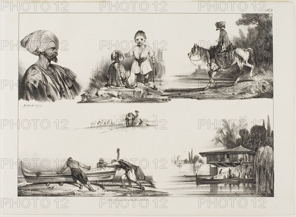 Sheet of Sketches, No. 3, c. 1830.