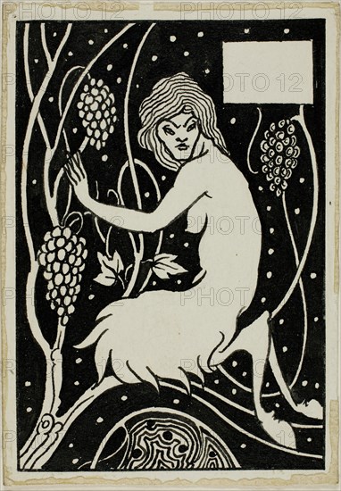 Decorative Study: Satyr, 1892/98. Attributed to Aubrey Beardsley.