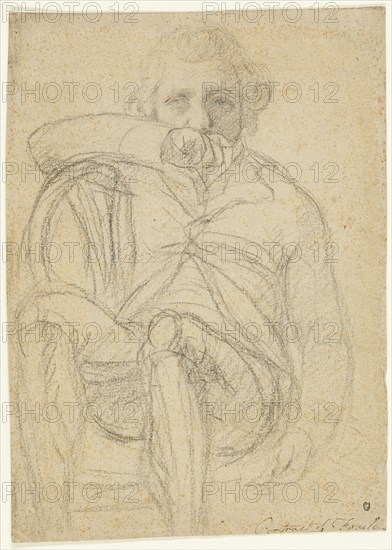 Portrait of Fuseli (recto); Sketch of a Hand (verso), 1761/1825 (recto); 1770/80 (verso). Attributed to Henry Fuseli.