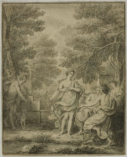 Diana and Actaeon, n.d. Attributed to Jean Jacques de Boissieu.