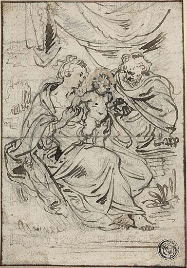 Holy Family, n.d. Attributed to Johann Boeckhorst.