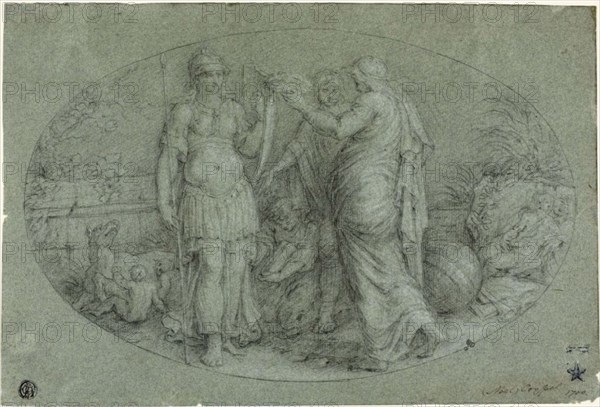 Minerva Crowned by Rome, n.d. Attributed to Noël Coypel.