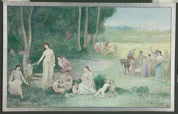 Summer, 1873. Attributed to Pierre Puvis de Chavannes.