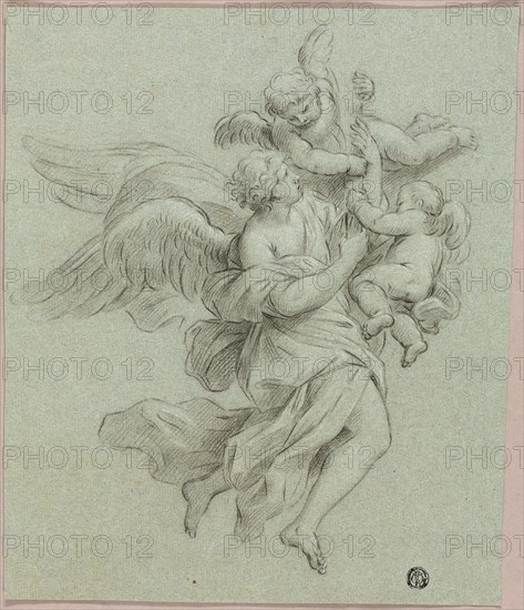 Angel with Putti, n.d. Attributed to Sebastiano Conca.