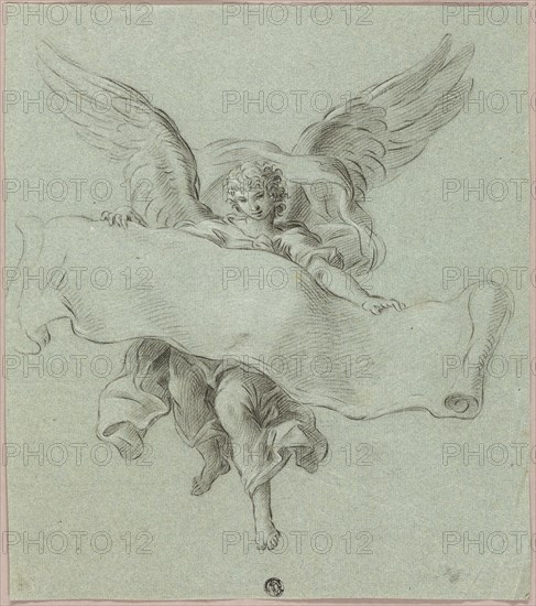 Angel with Scroll, n.d. Attributed to Sebastiano Conca.