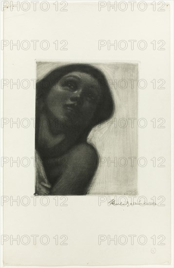 Girl's Face, from Spring Fresco of Jusélius Mausoleum, 1905.