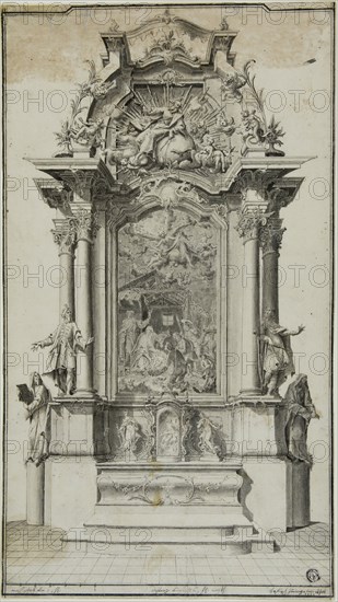 Study for an Altar Containing a Painting of the Adoration of the Shepherds, 1767.