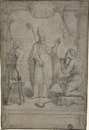 Bishop Healing the Lame, n.d. Circle of François Verdier.