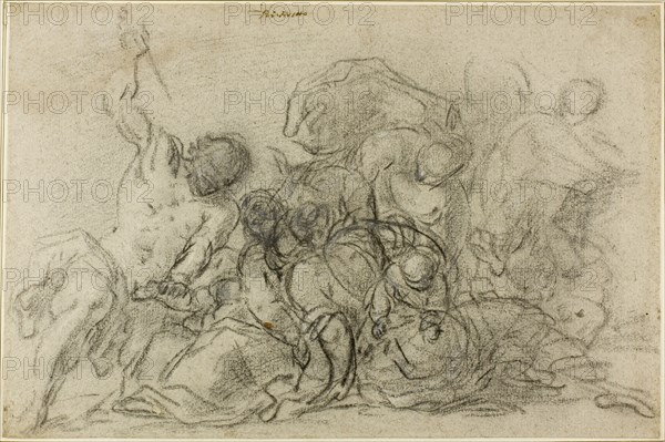 Massacre of the Innocents, 1585/1600. Circle of Tiziano Vecellio.