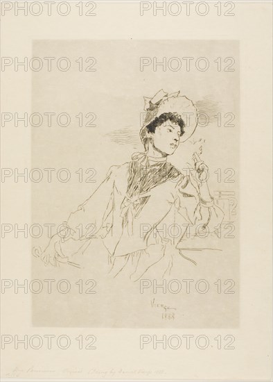 Woman Smoking a Cigarette, 1888.