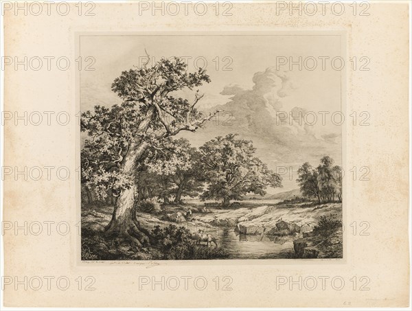 The Old Oak by the Pools at Bellecroix, 1843.