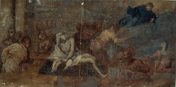 Saint Anthony Appearing to a Sick Man, n.d. Follower of Domenico Robusti.