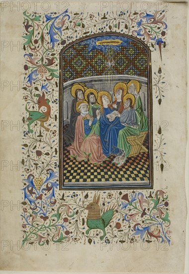 The Pentecost, from a Book of Hours, c. 1430.