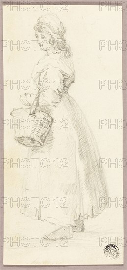 Standing Girl with Basket, n.d.