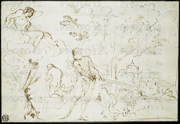 Sacrifice of Isaac (recto); Jacob's Dream (verso), 1613/20.